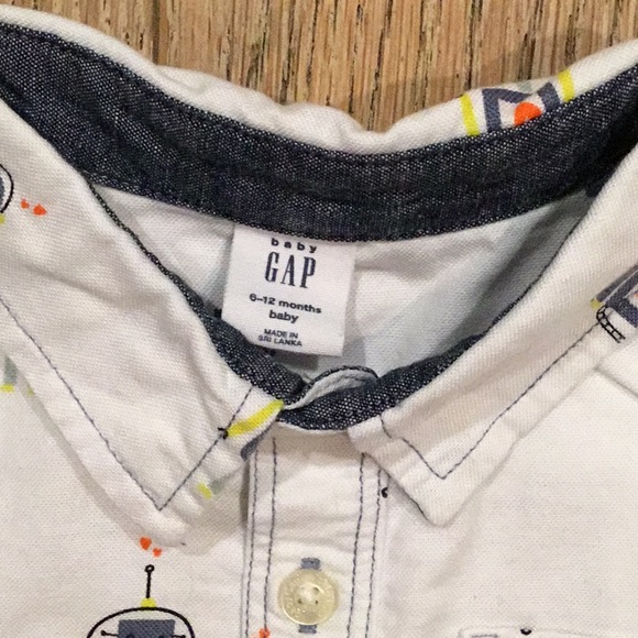 Baby GAP Robot Dress Shirt | Size 6-12 months - Picture 5 of 5